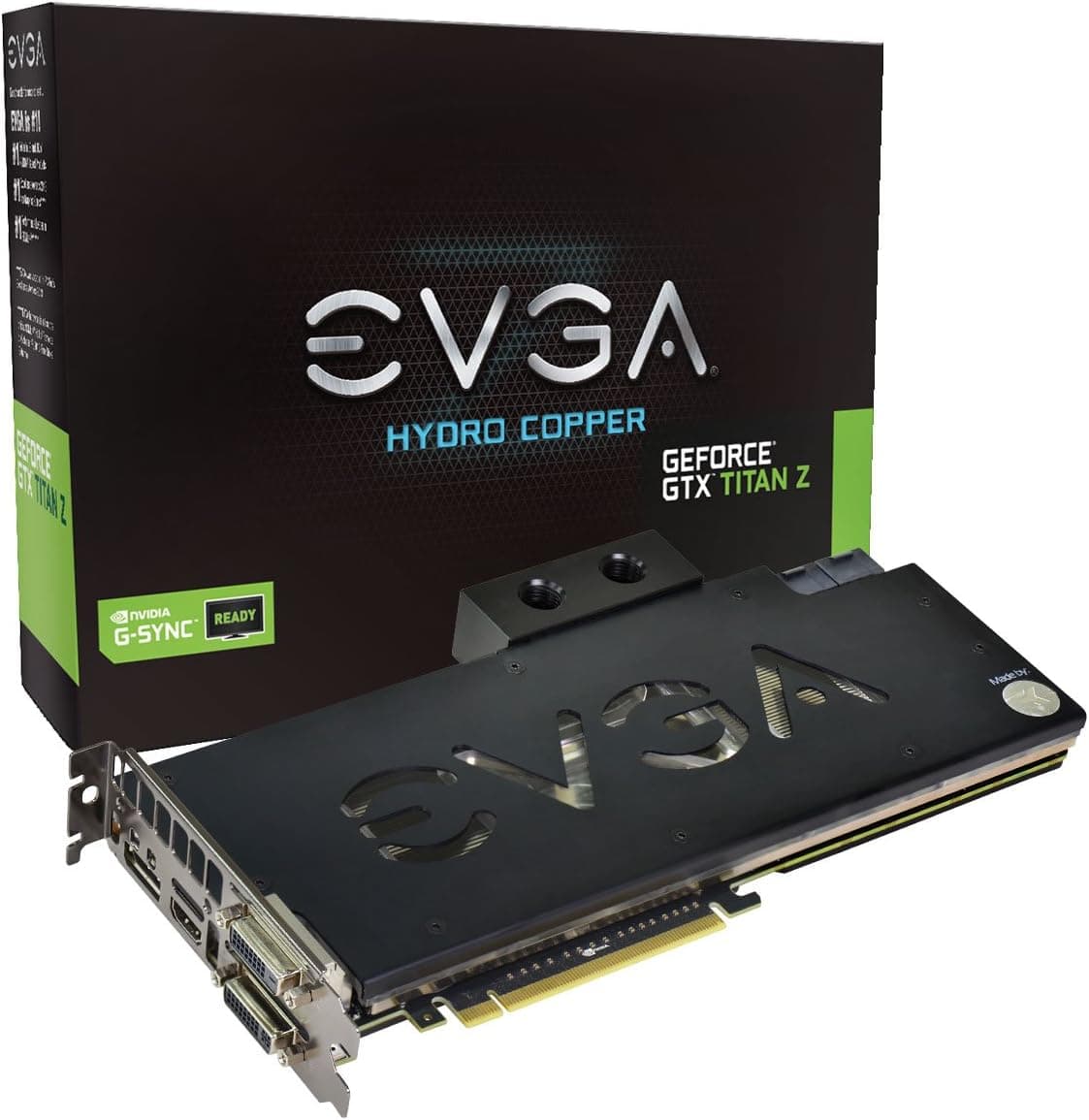 EVGA GeForce GTX Titan Z Hydro Copper 12GB GDDR5 384-Bit Graphics Cards 12G-P4-3999-KR