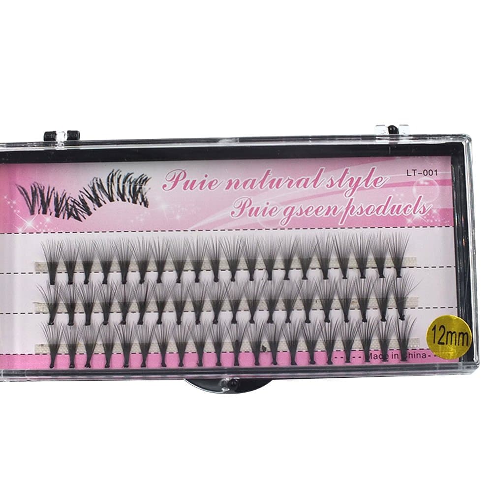 Bluelans 60 x Professional Individual Lashes Eyelashes Extensions Natural Look Black 11mm