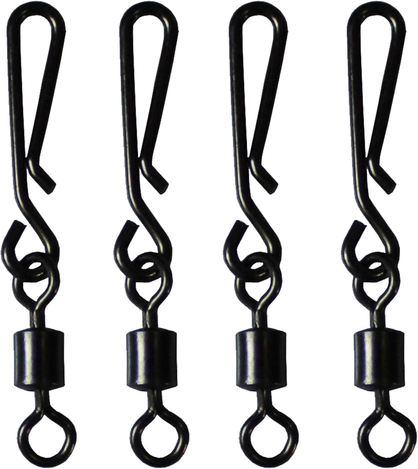 Luengo 50pcs Barrel Snap Swivel Rolling Swivel with Hanging snap Swivel Fishing Tackle fishhooks Connector
