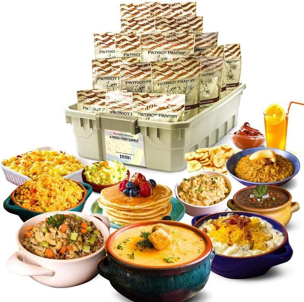 Patriot Pantry 4-Week Emergency Food Supply – 252 Servings of Tasty Recipes for One Person