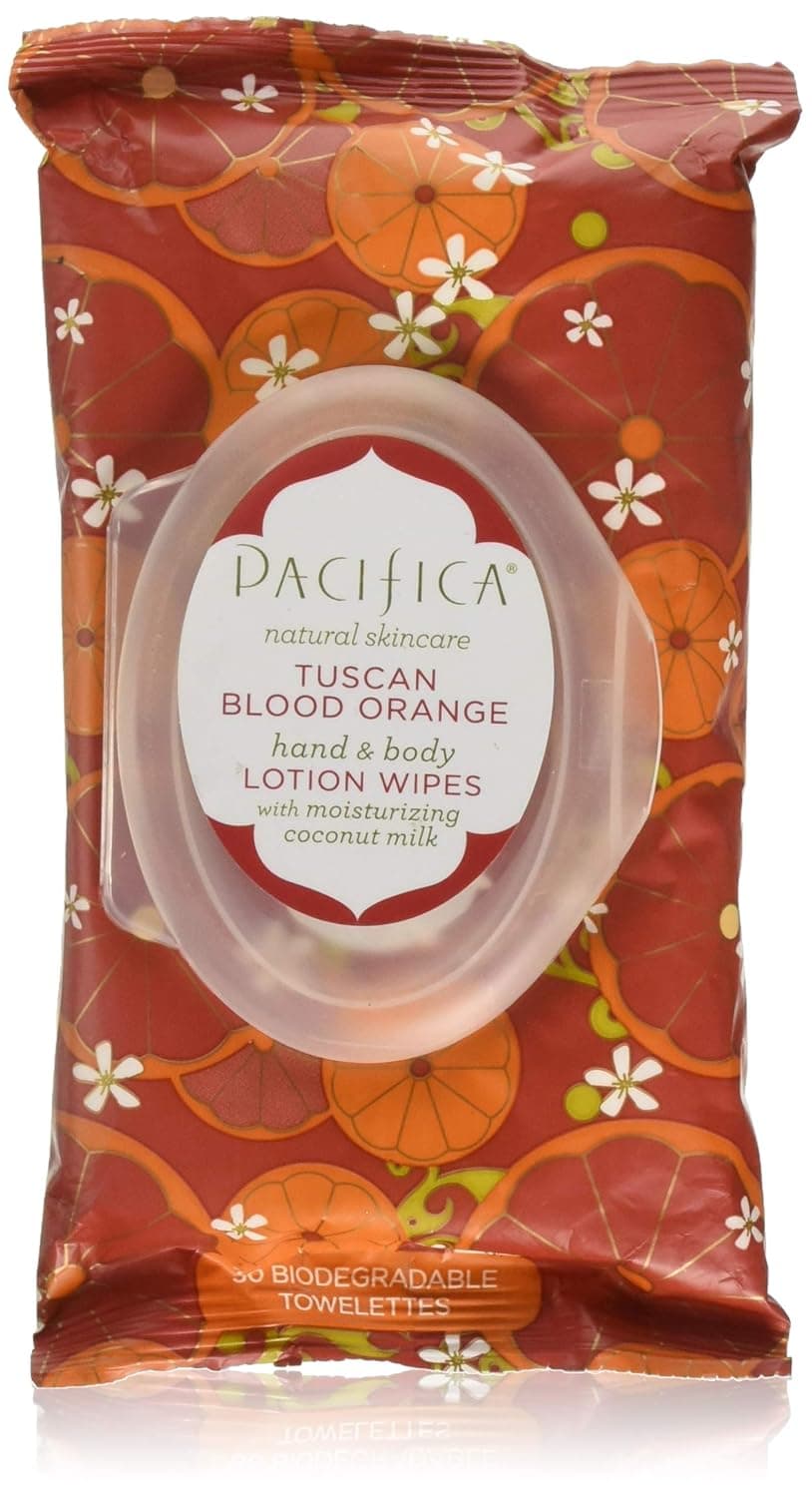 PACIFICA Tuscan Blood Orange Lotion Wipes, 30 CT