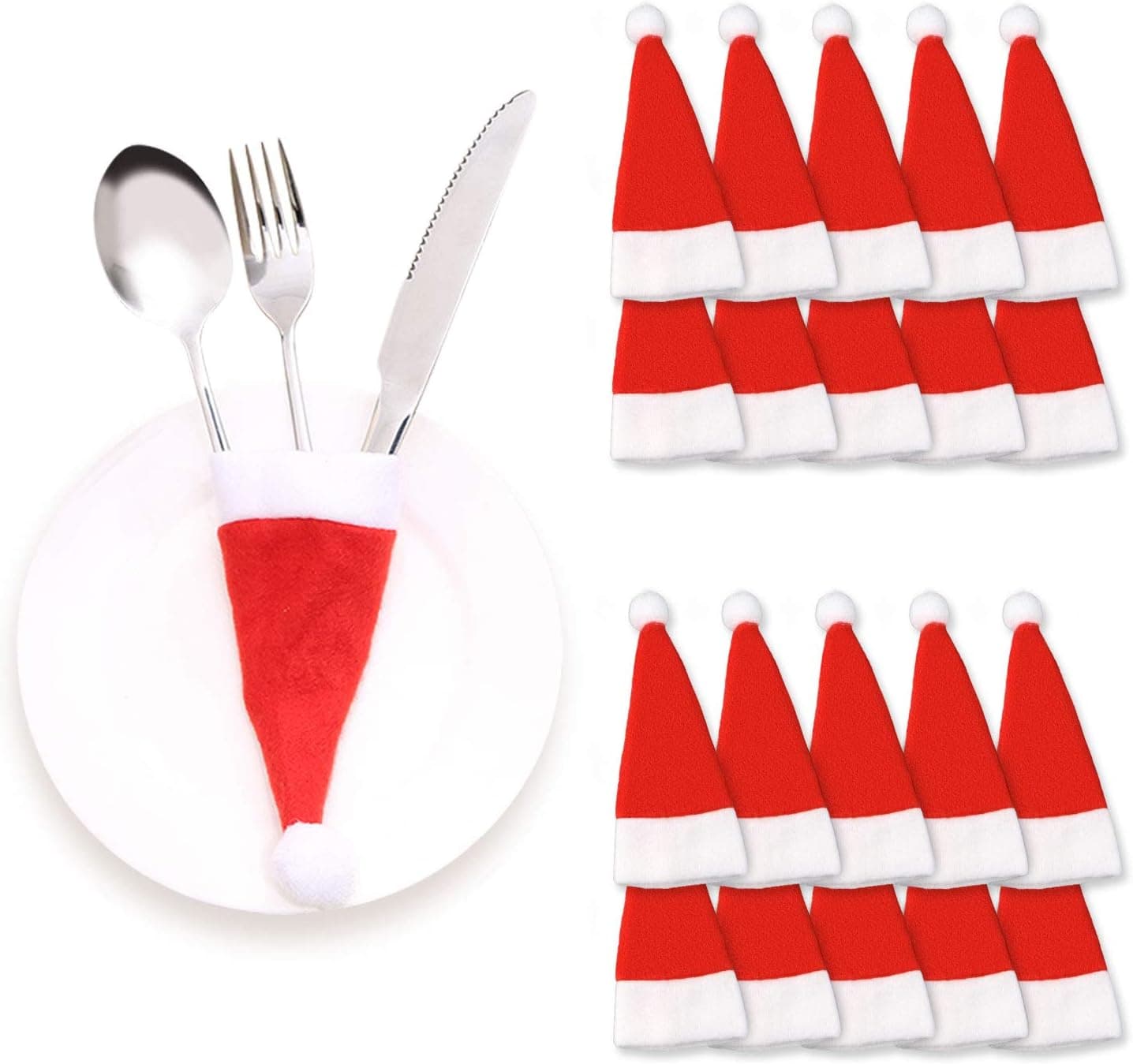 HULISEN Christmas Decoration, Christmas Gift, Xmas Gift (Christmas Cutlery Holder)