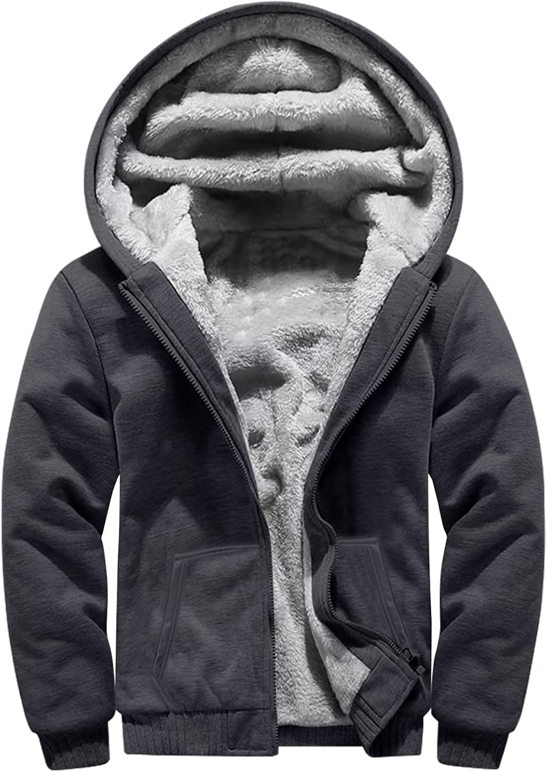 Sovtemp Hoodies for Men Full Zip Up Fleece Warm Jackets Thick Coats Heavyweight Sweatershirts