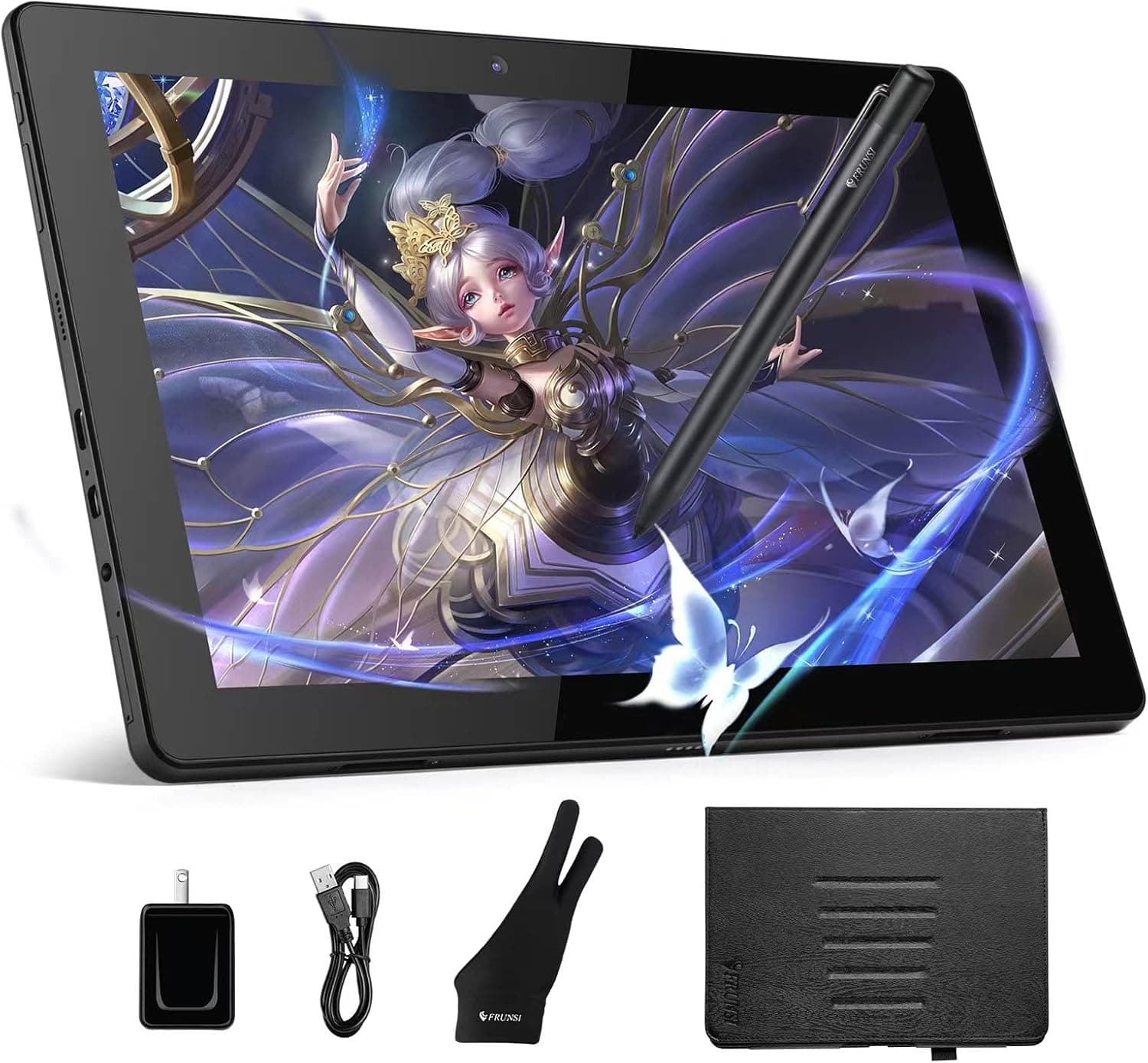 Frunsi Standalone Drawing Tablet,Android 11 with GMS Drawing-Tablet with Screen No Computer Needed 4GB/64GB Drawing Display USB-C for Artist,Designer,Beginner