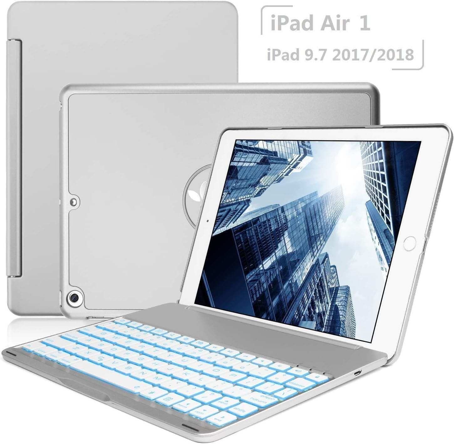 9.7 Keyboard Case for for iPad 6th Generation/Air 2 and Pro 9.7 2016