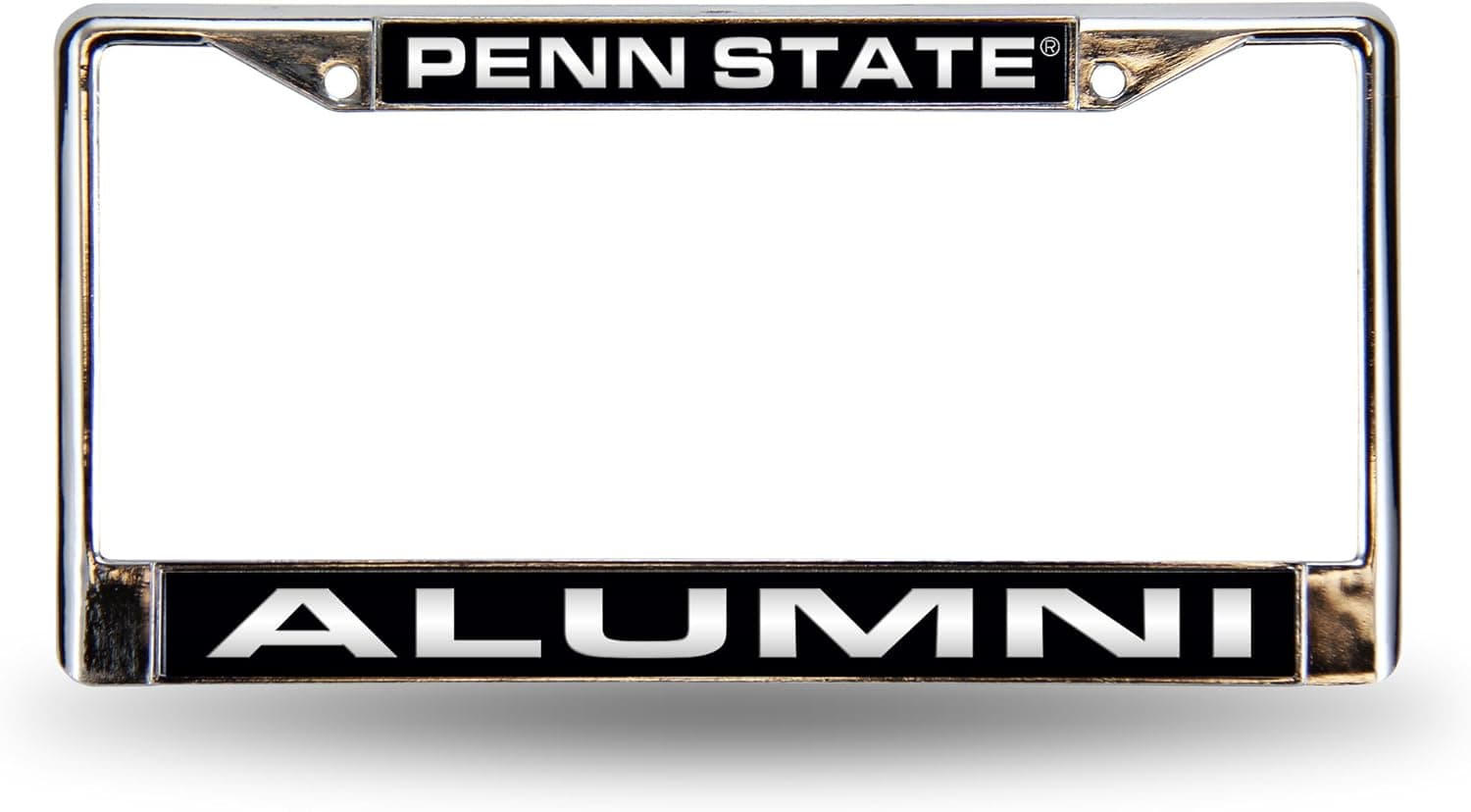 Rico Industries unisex Cut Inlaid Standard License Plate Penn State Alumni Laser Chrome Frame, Alumni-Blue, 6 x 12.25- US