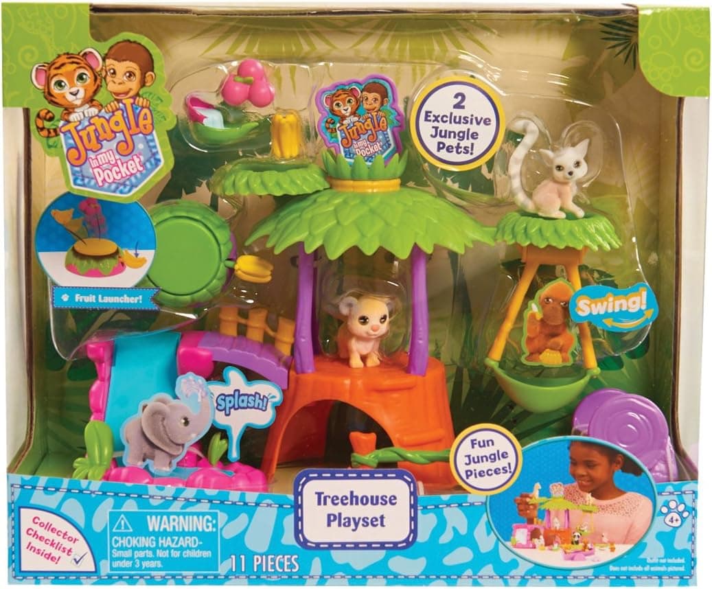 Just Play Jungle in My Pocket Treehouse Playset