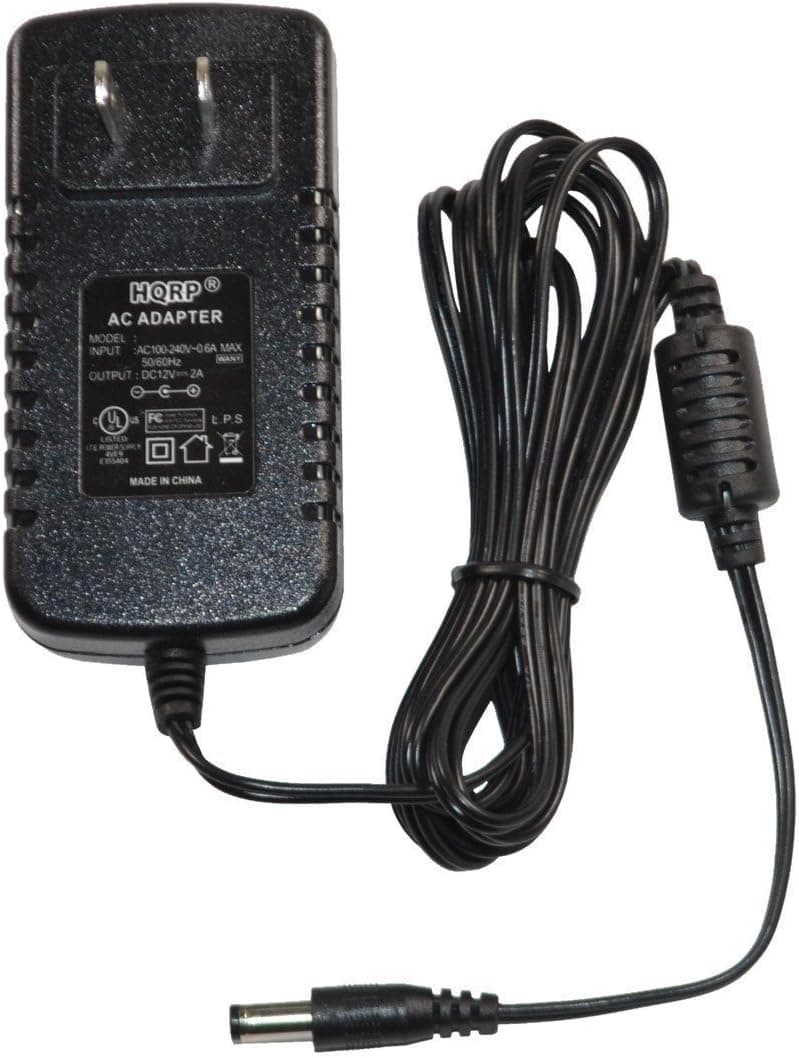 HQRP AC Adapter for Yamaha PSR-GX76 / PSRGX76 / YPT-210 Keyboard Replacement Power Supply Cord [UL Listed] plus HQRP Euro Plug Adapter