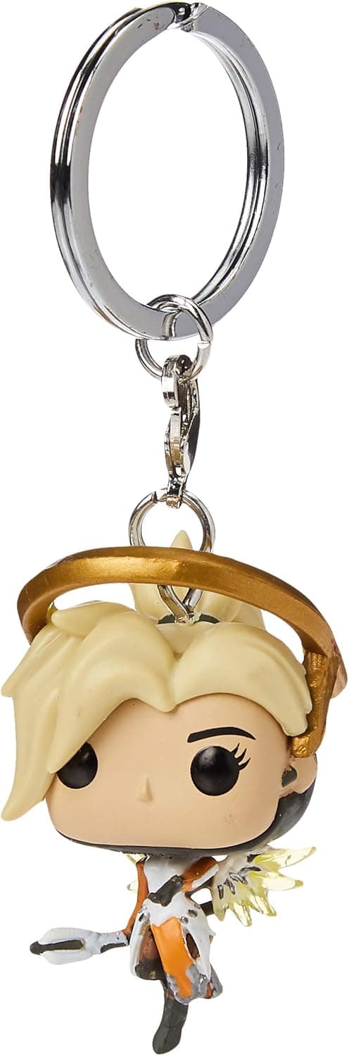 Funko Pop Keychain: Overwatch - Mercy Collectible Figure, Multicolor