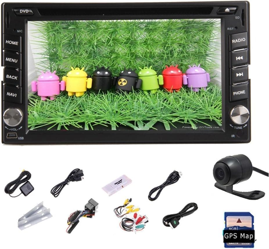 Pupug 2GHZ CAPACITIVE Pure Android 4.2 Dual-CPU Double Din Car DVD PC Stereo