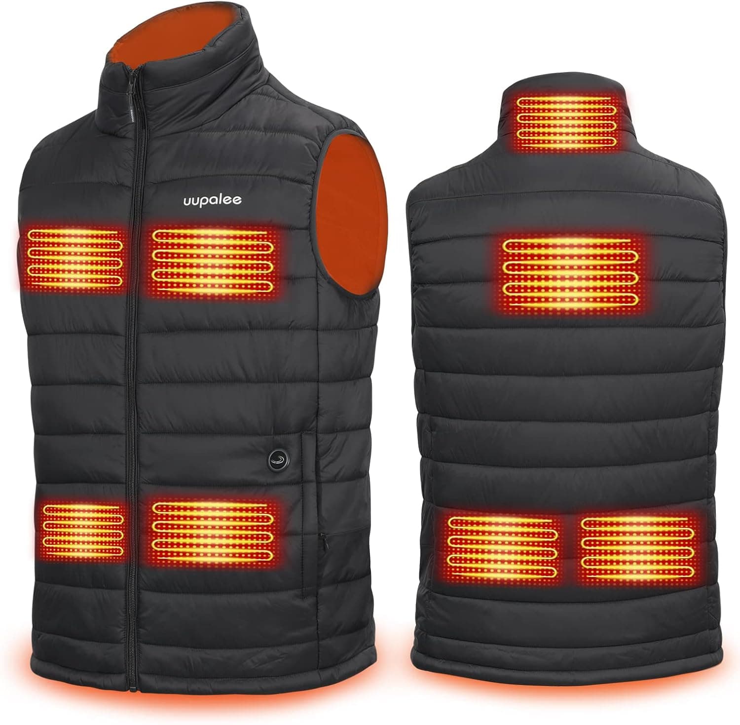 uupalee Heated Vest Men Outdoor Lightweight Warm Heating Clothing with Battery Pack
