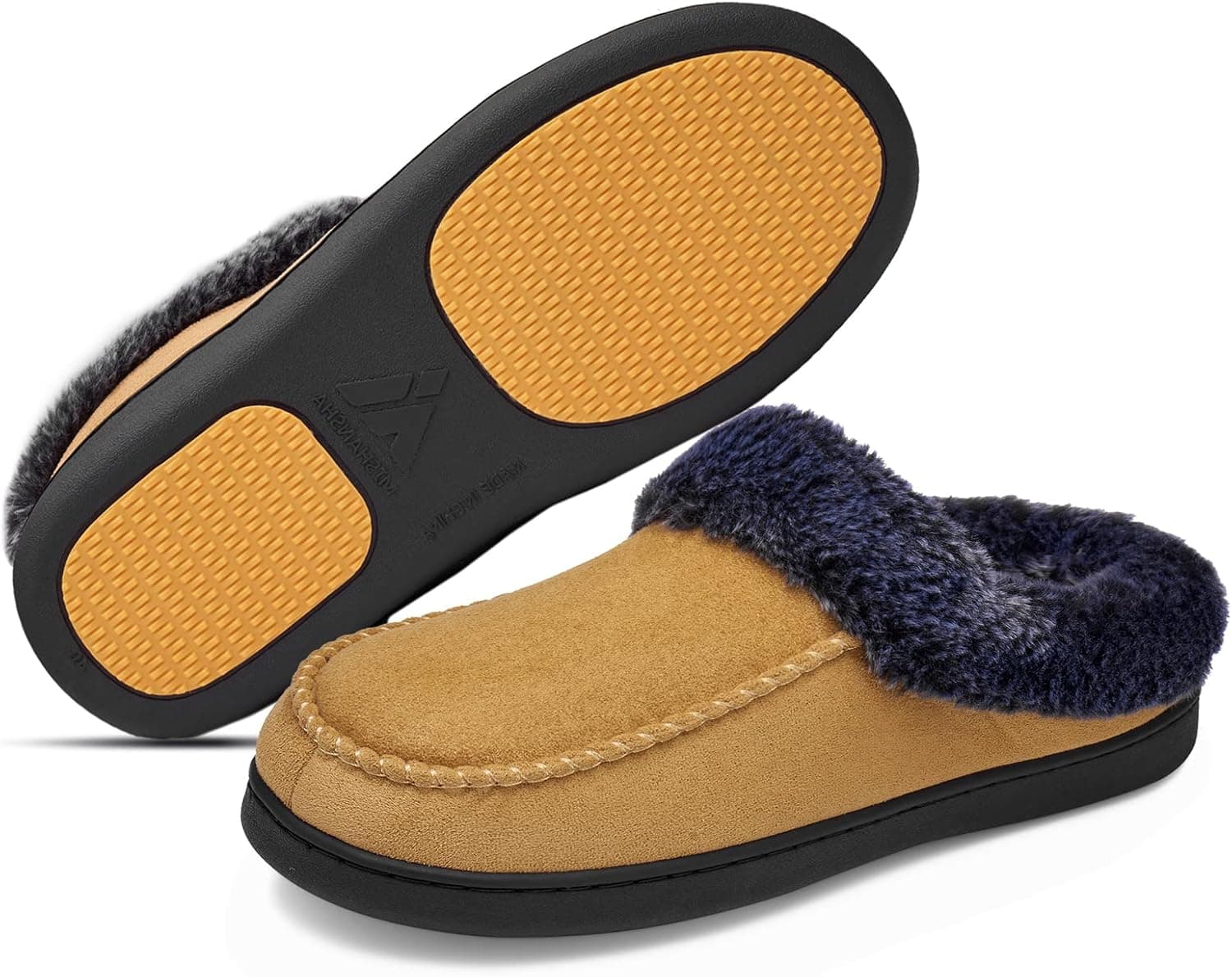 Women Men Slippers Cozy Memory Foam Winter House Shoes Anti-Slip Indoor Outdoor Moccasin