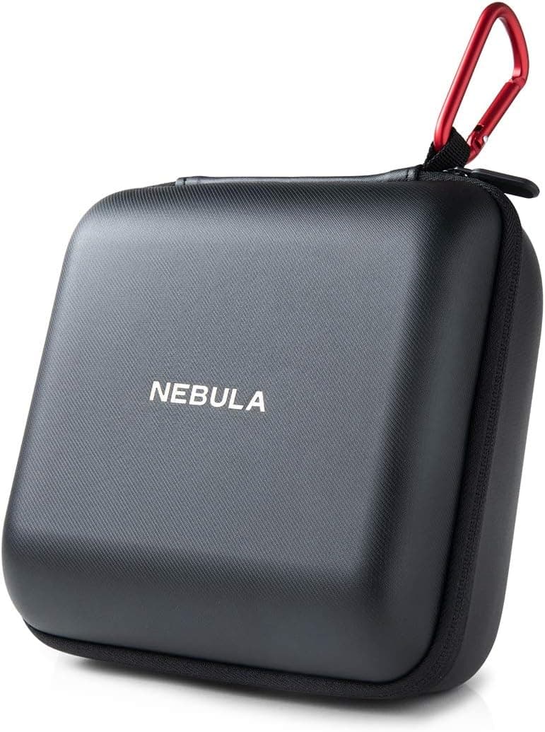 Nebula Capsule Max & Capsule II Official Travel Case, by Anker, Polyurethane Leather, Soft Ethylene-Vinyl Acetate Material, Splash-Resistance, Premium Protection Projector Travel Case