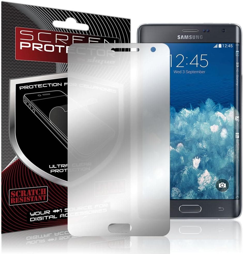 Galaxy Note Edge Screen Protector, [Edge Not Covered] Skque Mirror Screen Protector for Samsung Galaxy Note Edge