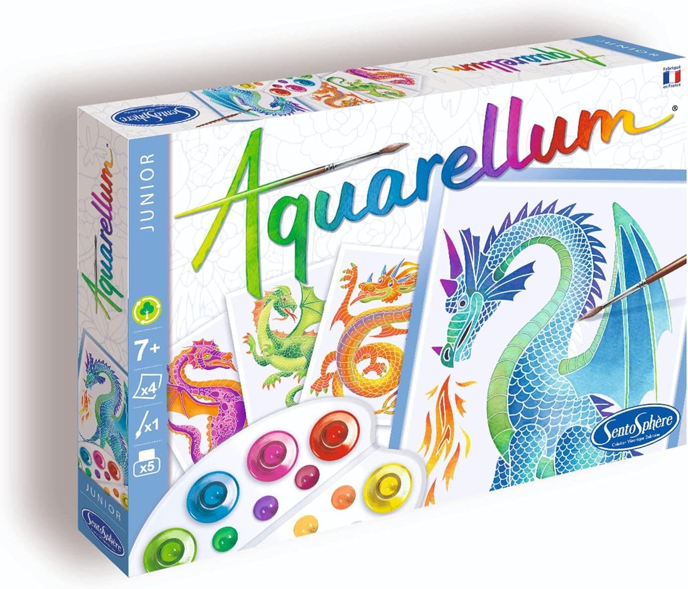 Sentosphere Aquarellum Junior - Dragons - Arts and Crafts Watercolor Paint Set
