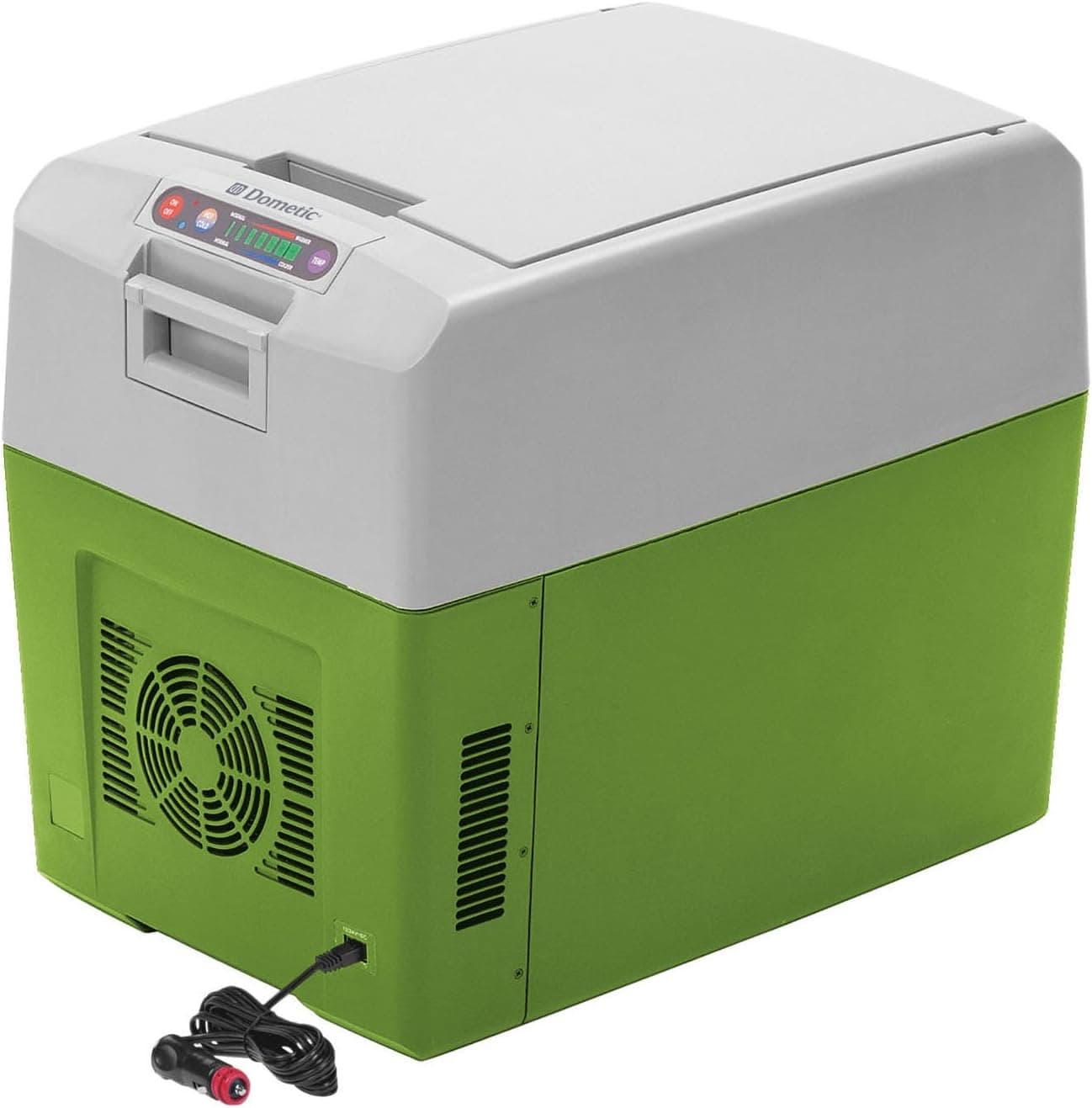 DOMETIC TC-35US Portable Thermo Electric Cooler/Warmer 37 Quart, Gray/Green