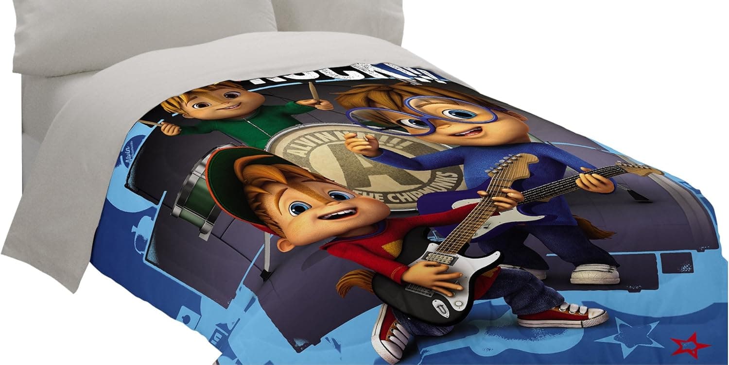 Bagdasarian Productions Alvin and The Chipmunks School of Rock Comforter, Twin/Full