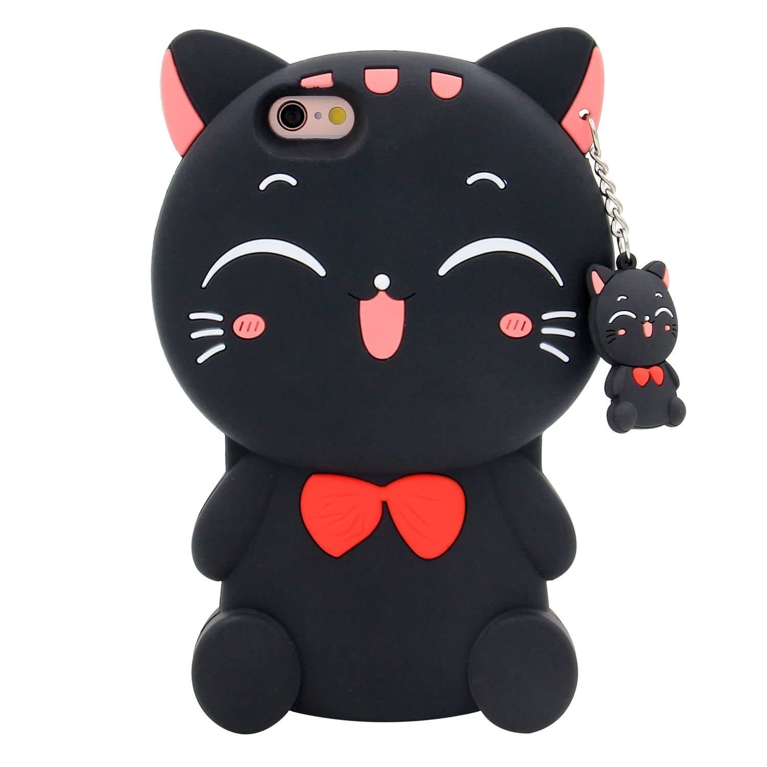 Urberry Touch 5 Case,Cute Kitty iPod 5/6 Case, 3D Cute Cartoon Animal Soft Silicone Rubber Case with a Free Screen Protector