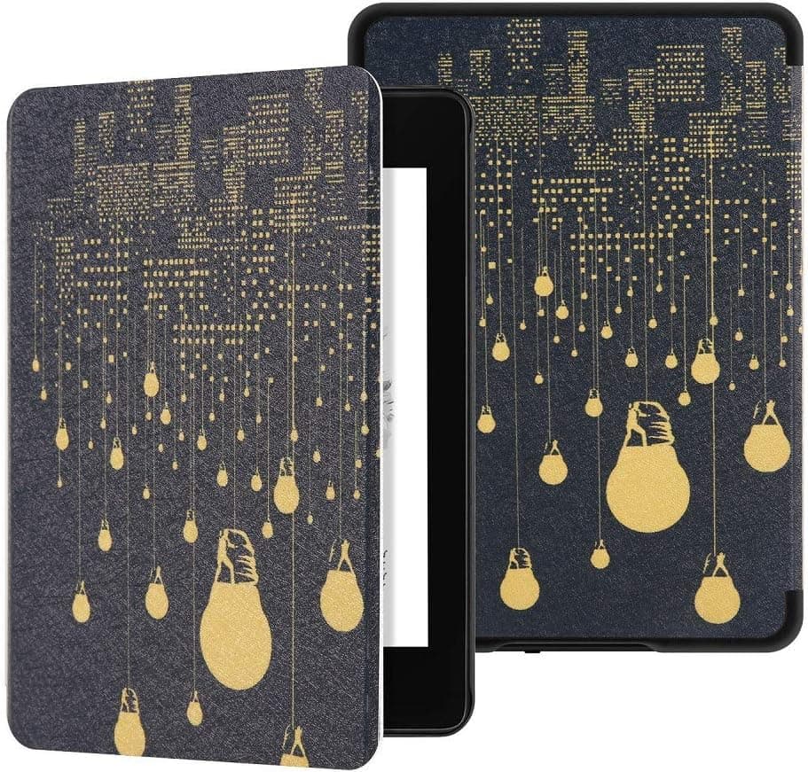 Maomi Case for All New Kindle eReader 2019 Release (Model: J9G29R)- PU Leather Smart Cover with Auto Wake/Sleep (NOT fit Kindle Paperwhite 2018 Release) (City Night)