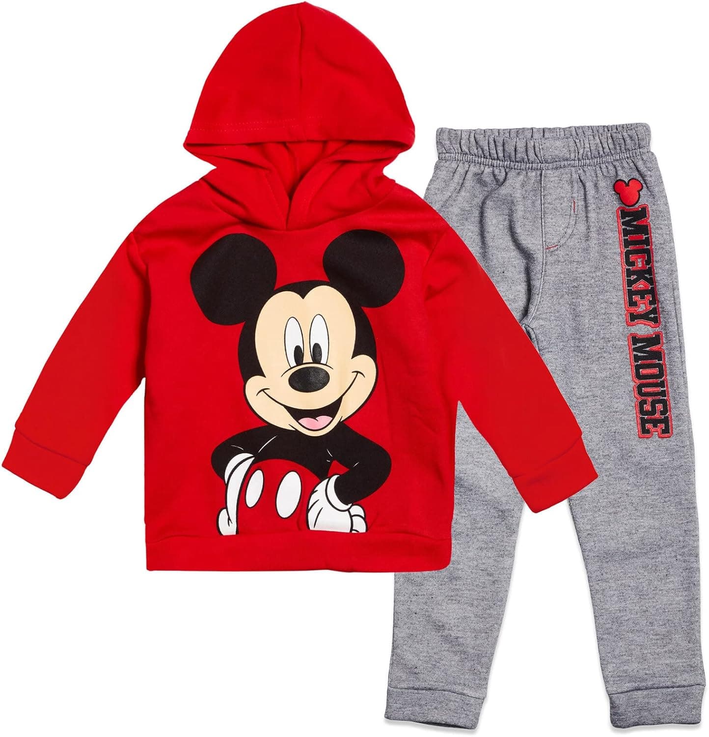 Disney Mickey Mouse Fleece Pullover Hoodie and Pants Outfit Set Infant to Big Kid