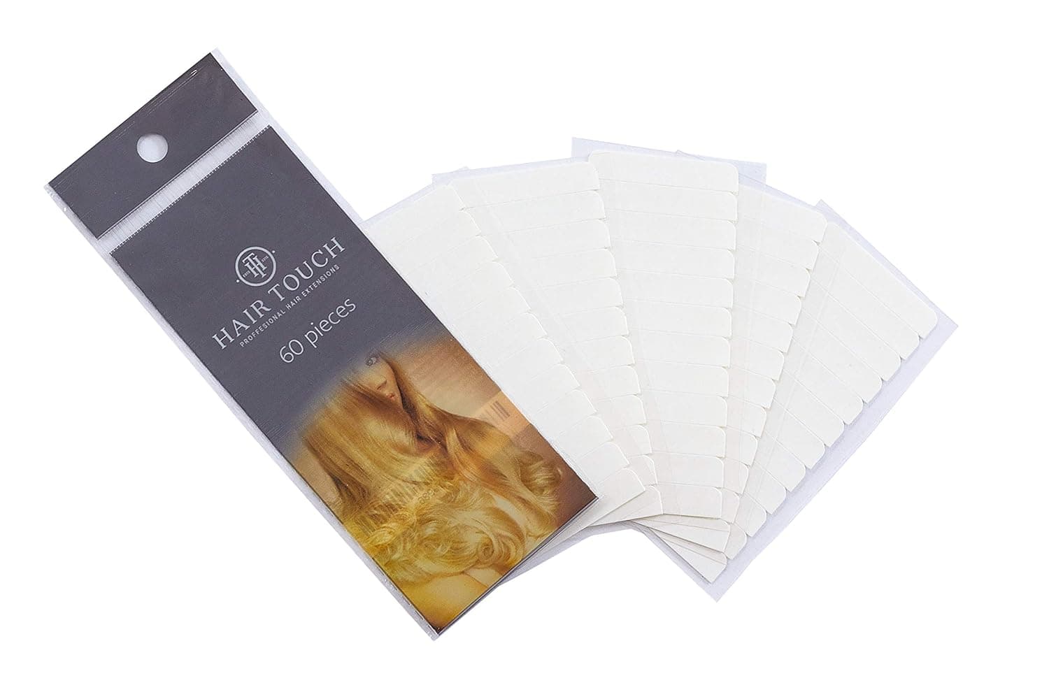 Hair Tape Double Sided No Shine Bonding Hair Touch, 4 cm x0.8, 60 piece