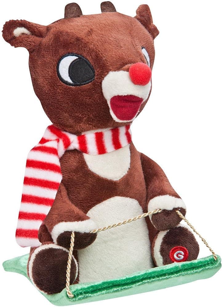 North Pole, Inc. 8" Wobblin' Toboggans Rudolph the Red-Nosed Reindeer
