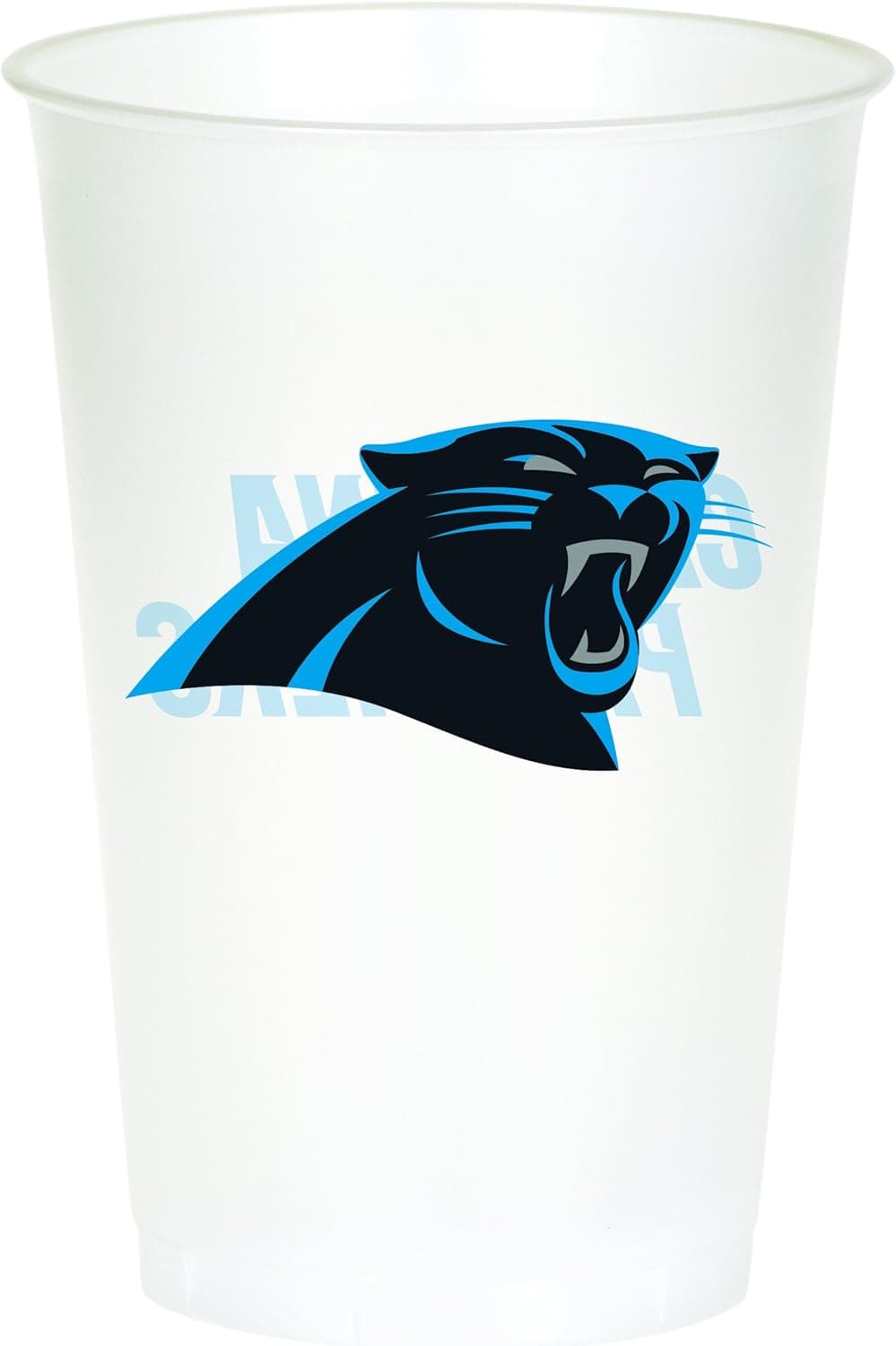 Creative Converting Officially Licensed NFL Printed Plastic Cups, 8-Count, 20-Ounce, Carolina Panthers -