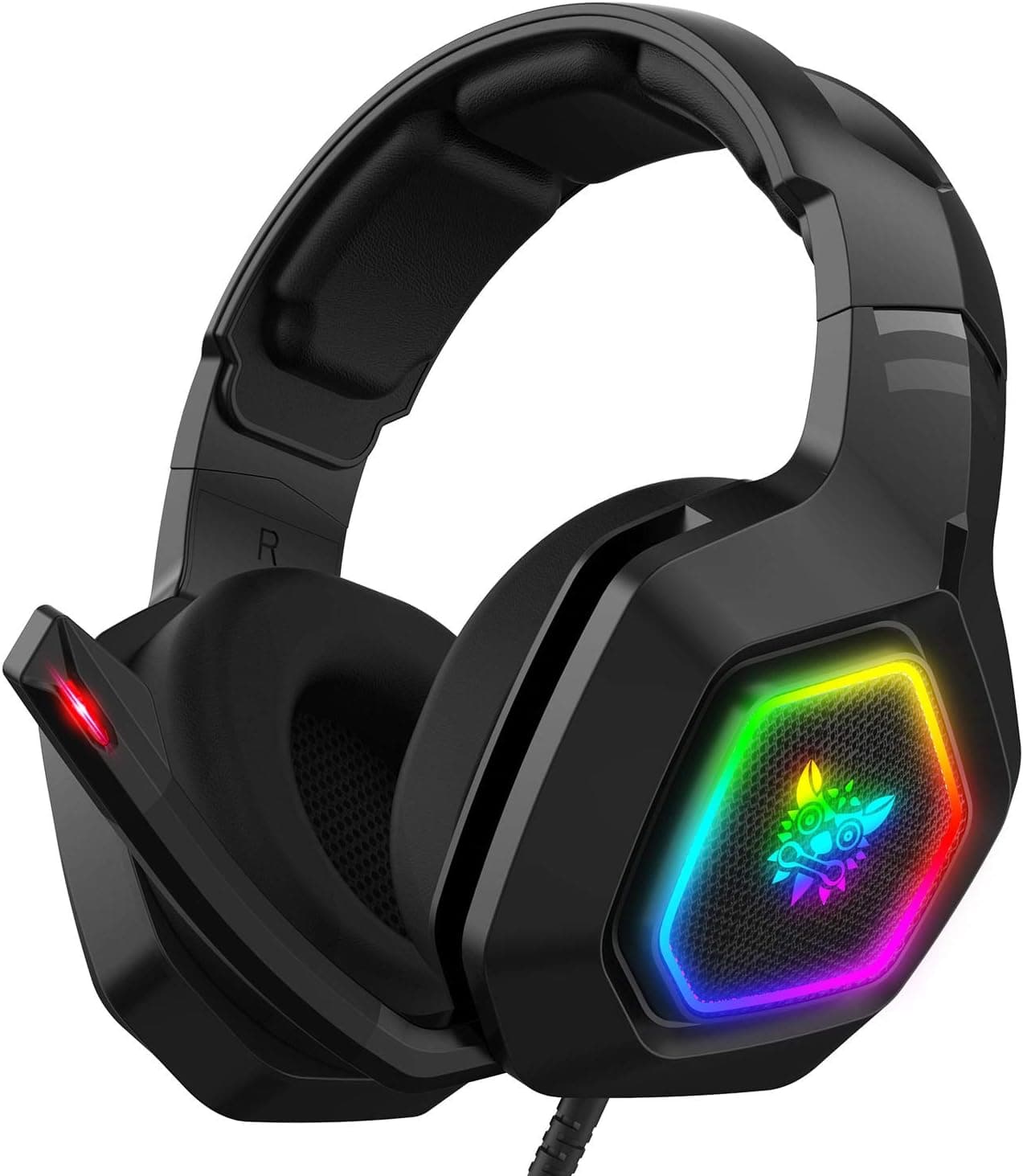 RGB LED Gaming Headset PS4 Headset Gamer Headset for Xbox one Headset Gaming Headphone with Surround Sound Noise Canceling Microphone
