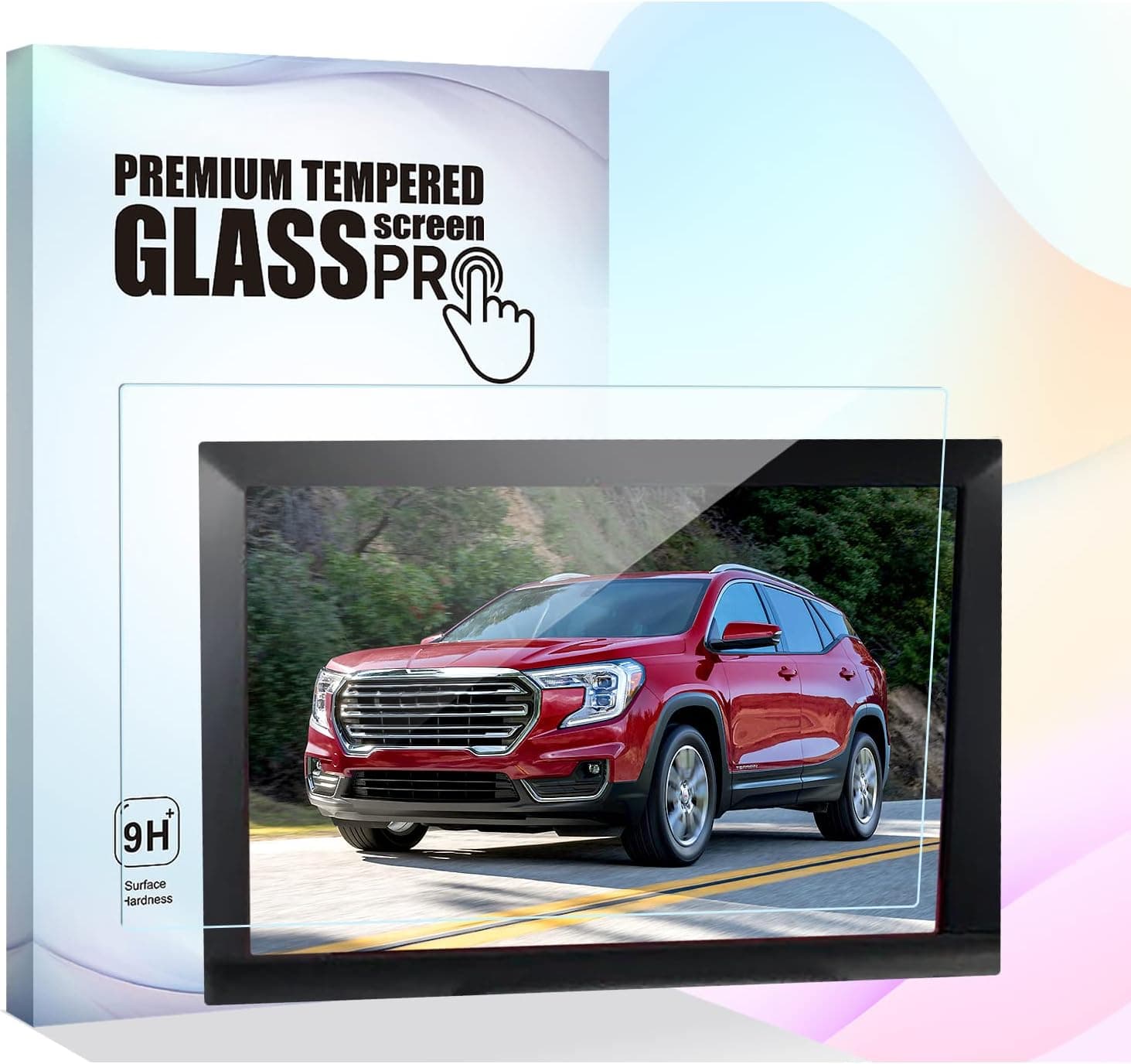 ZZDMDM For 2023 2022 2021 2020 2019 2018 GMC Terrain 8Inch IntelliLink Navigation Touch Screen Premium Tempered Glass Protector HD Clear Anti-Scratch Compatible with GMC Terrain AT4 SLE SLT Denail 8-Inch (Not Fit for 7-Inch)