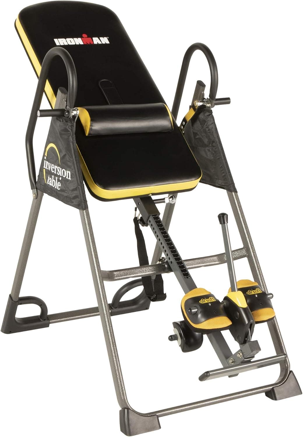 IRONMAN Gravity Highest Weight Capacity Inversion Table with Optional No Pinch AIRSOFT Ankle Holder