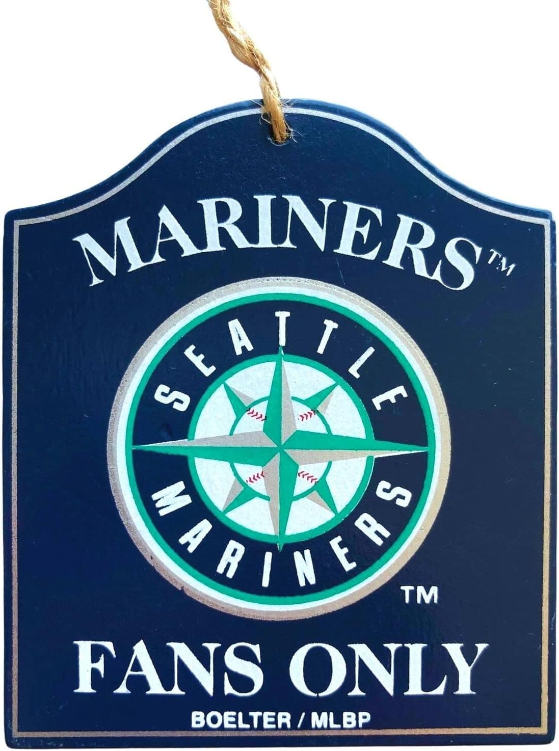 Officially Licensed MLB Wood Sign Fan Ornament (Seattle Mariners)