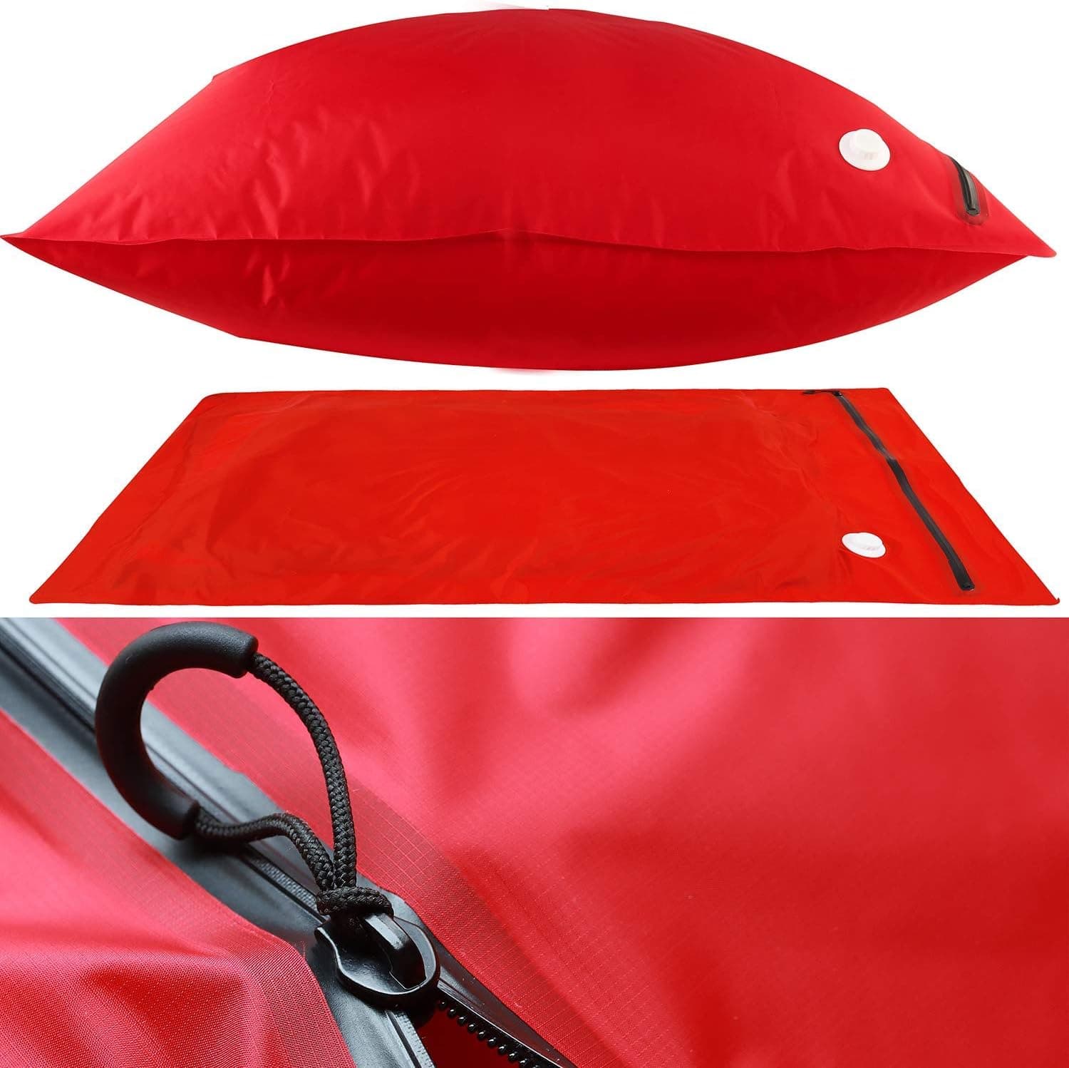 BAGAIL Vacuum Storage Bags,Smell Proof Bag,80% Space Saver Bags for Comforters,Blankets,Bedding or Clothes(38 inchx28 inch Airtight-Red)