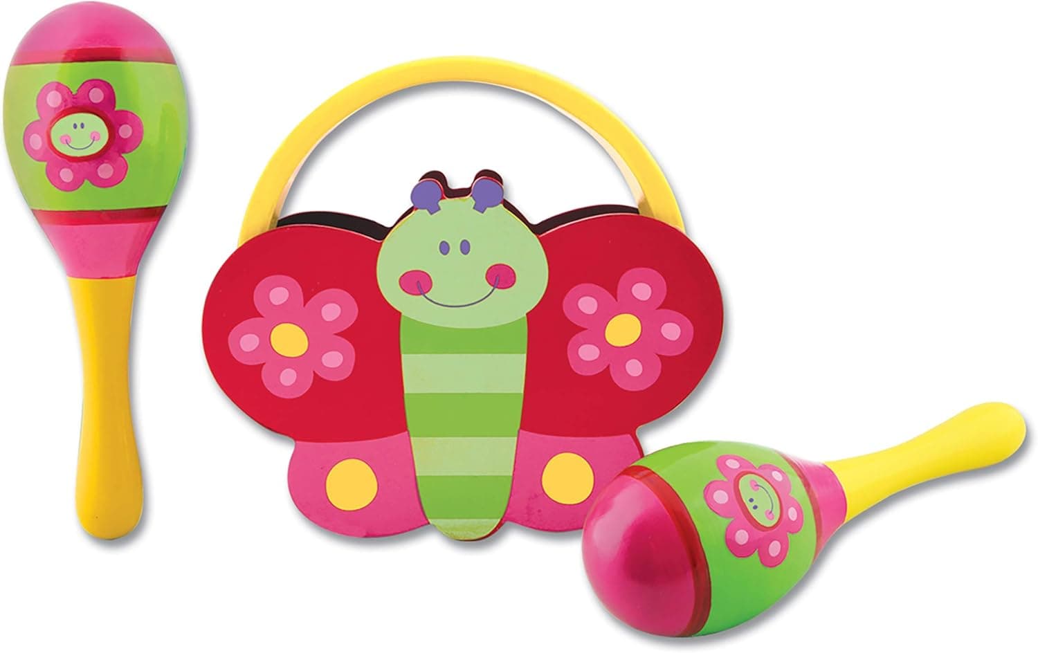 Stephen Joseph Percussion Set, Flower/Butterfly