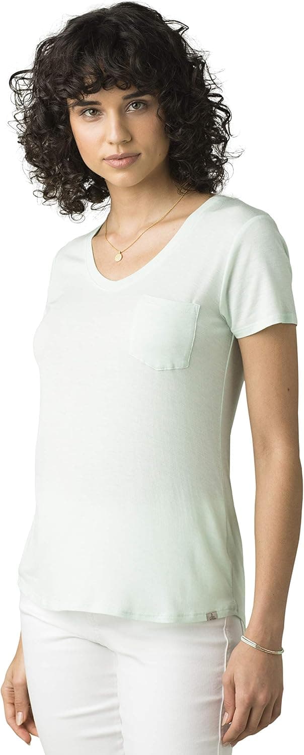 prAna Women's Foundation Short Sleeve V-Neck T-Shirt