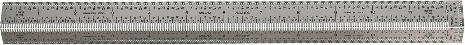 INCRA BNDRUL12 Precision Bend Rulers, 12"
