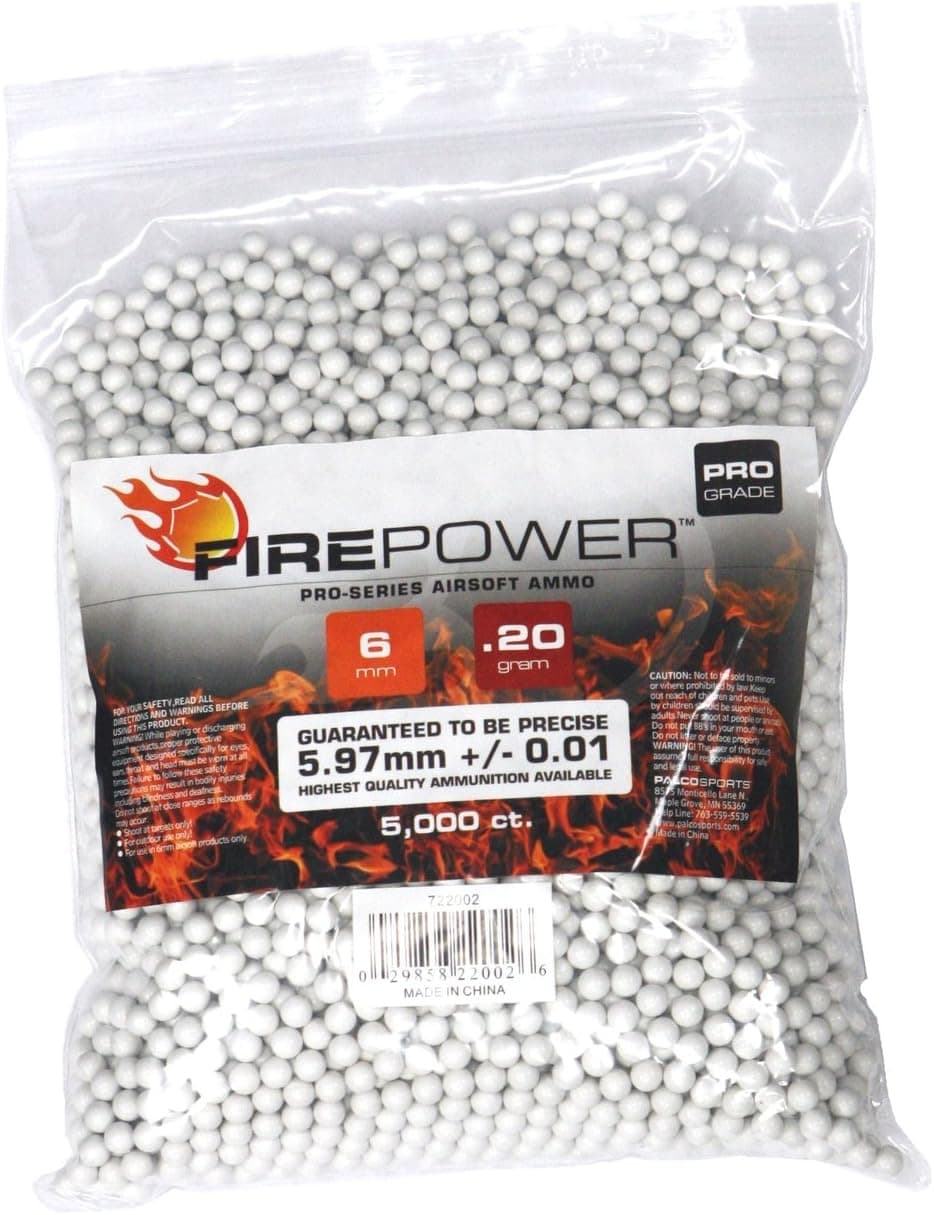 Soft Air Firepower 5000 CT. Bag (.20g Pro Grade BB), White