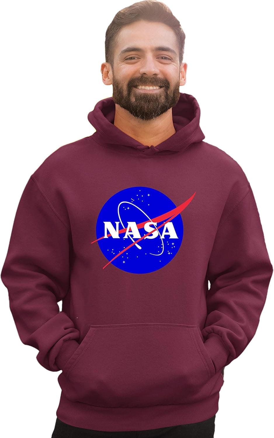 Go All Out Blue NASA Logo Mens Women Sweatshirt Hoodie