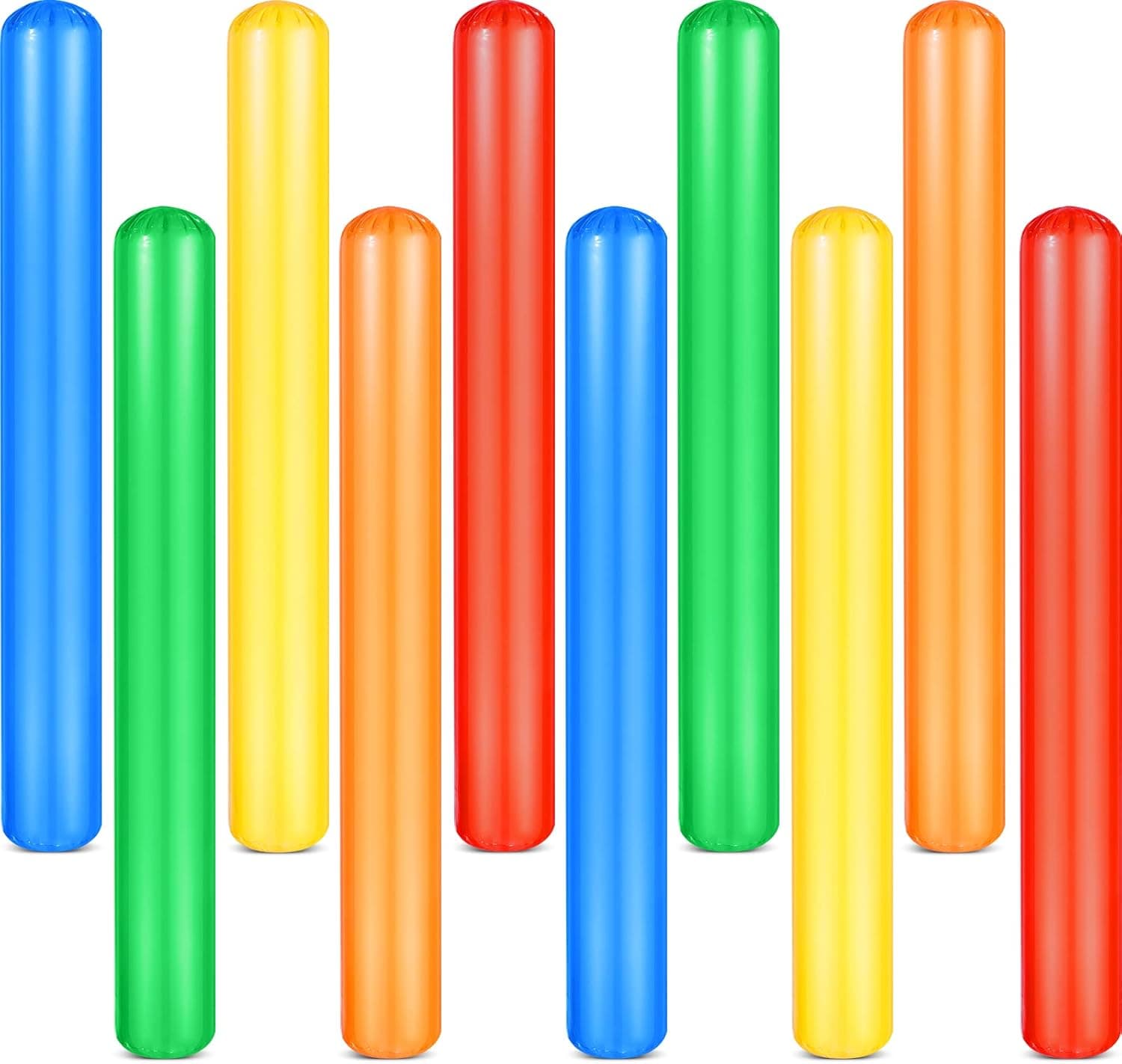 Pool Inflatable Sticks 41.3 Inch Pool Noodles PVC Swimming Noodles Colorful Inflatable Pool Noodle Adults Float Water Noodles Outdoor Water Games Toy for Beaches Swimming Pool Party Decor