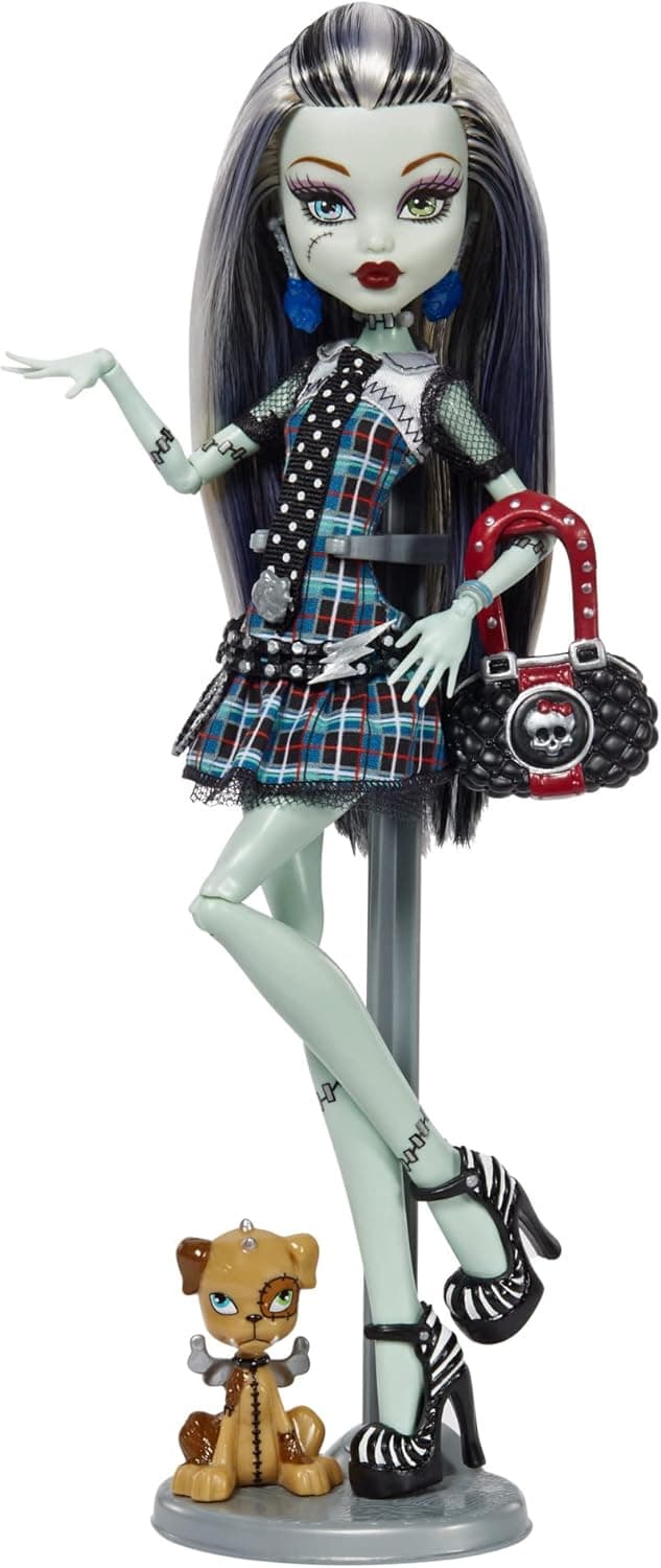 Monster High Frankie Stein Boo-Riginal Creeproduction Doll with Doll Stand & Accessories