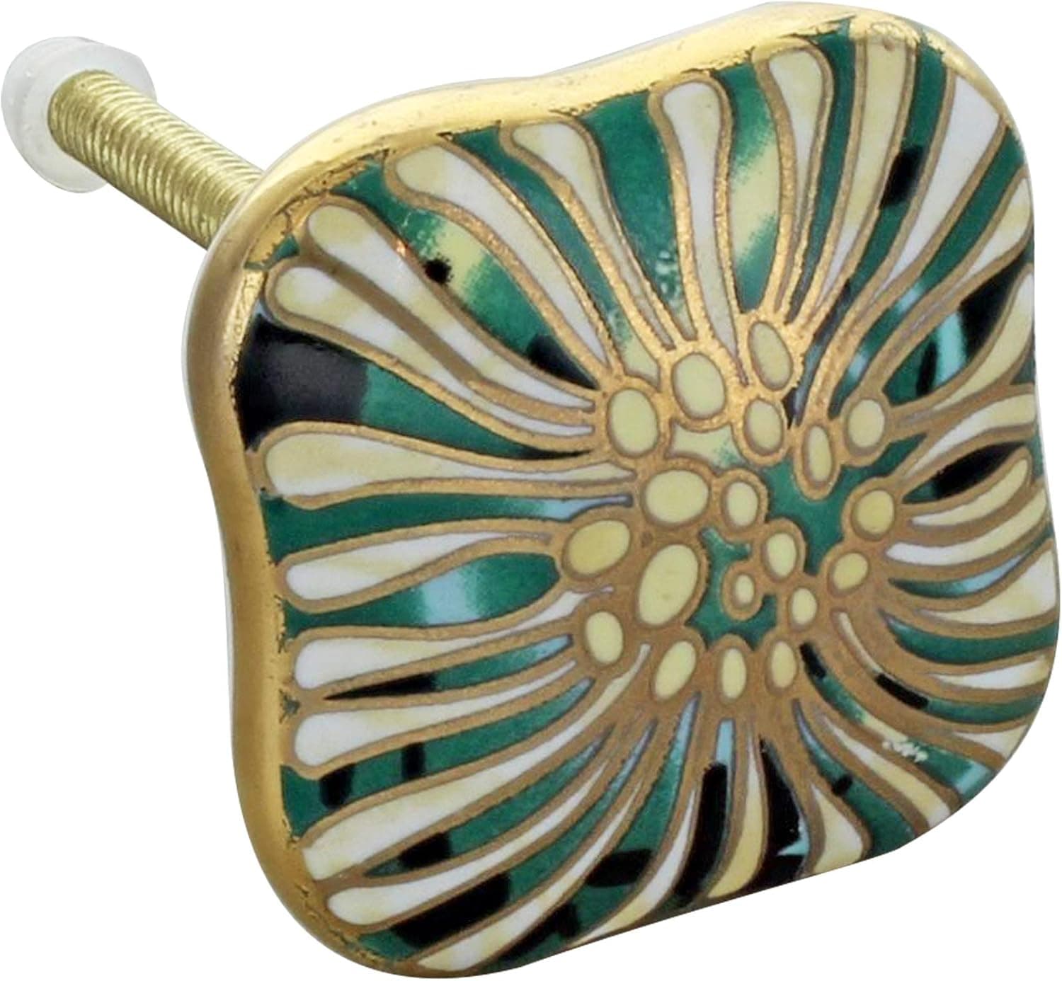 G Decor England Set of 8 Milano Ceramic Door Knobs Contemporary Cabinet Pulls for Cabinets, Drawers and Dressers–Decorative Drawer Knobs for Living Room, Bathroom Fixtures, or Kitchen Cabinetry