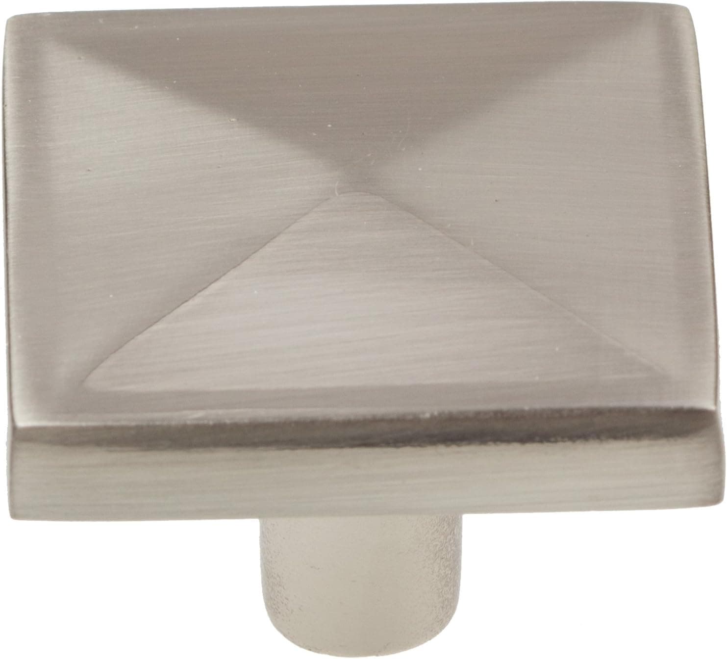 GlideRite Hardware 5207-SN-50 1.25 inch Square Knobs 50 Pack, Satin Nickel Finish
