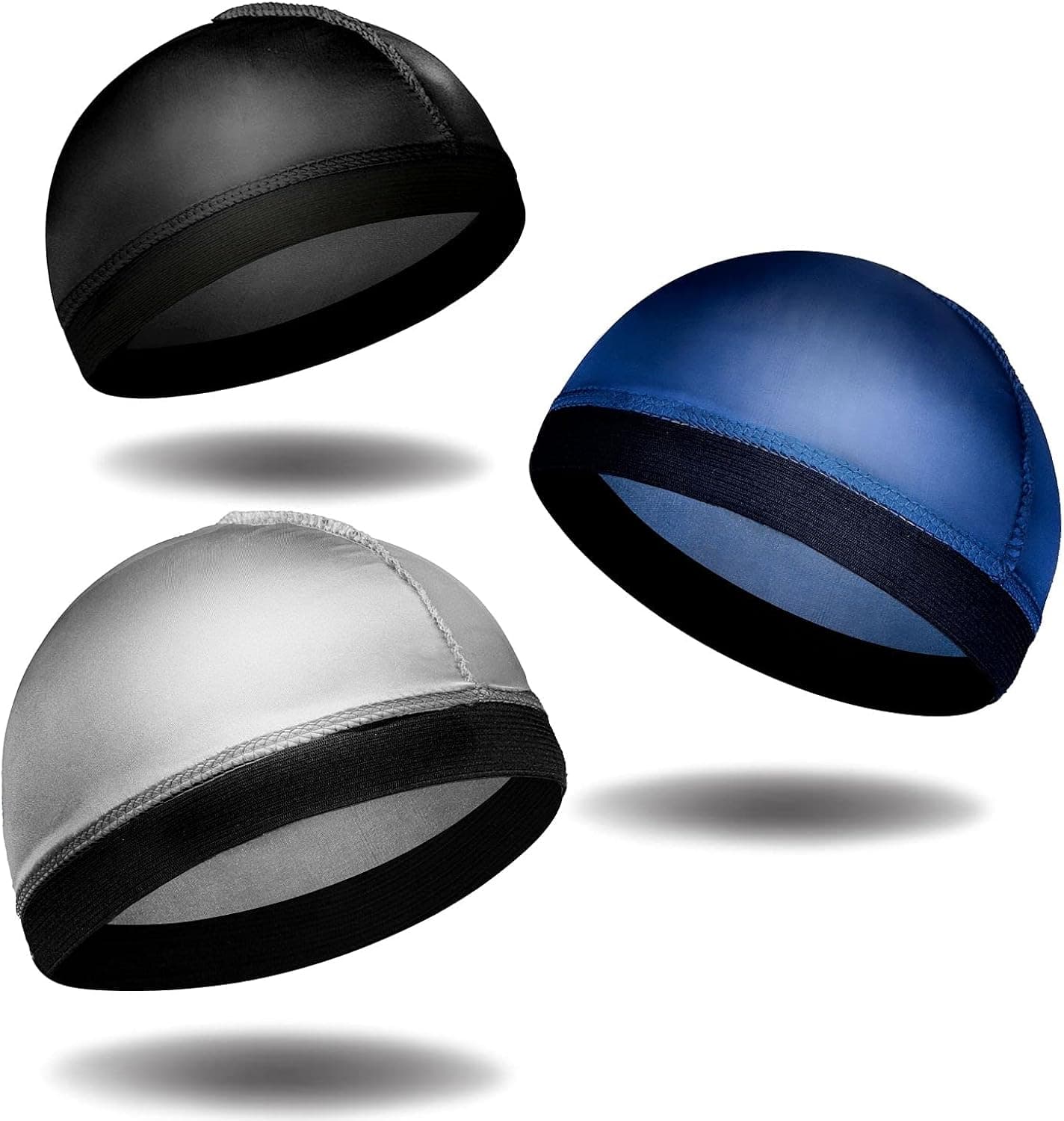 LEADUWAY Wave Caps, Silky Wave Cap for Men Women, Doo Rags Compression Cap for 360, 540, 720 Waves