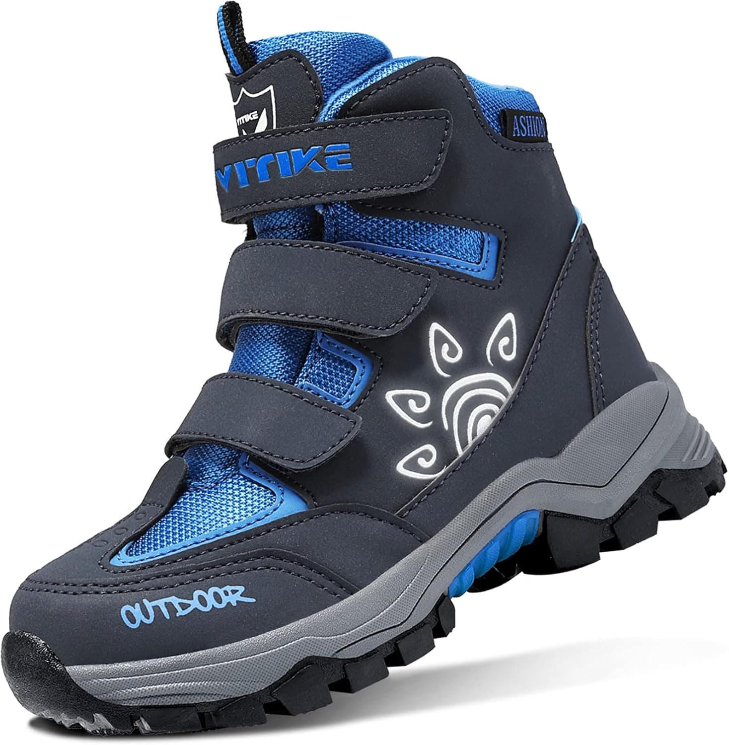 Littleplum Boys Snow Boots Winter Waterproof Antiskid Boots Hiking Outdoor Shoes for Kids(Toddler/Little Kid/Big Kid)