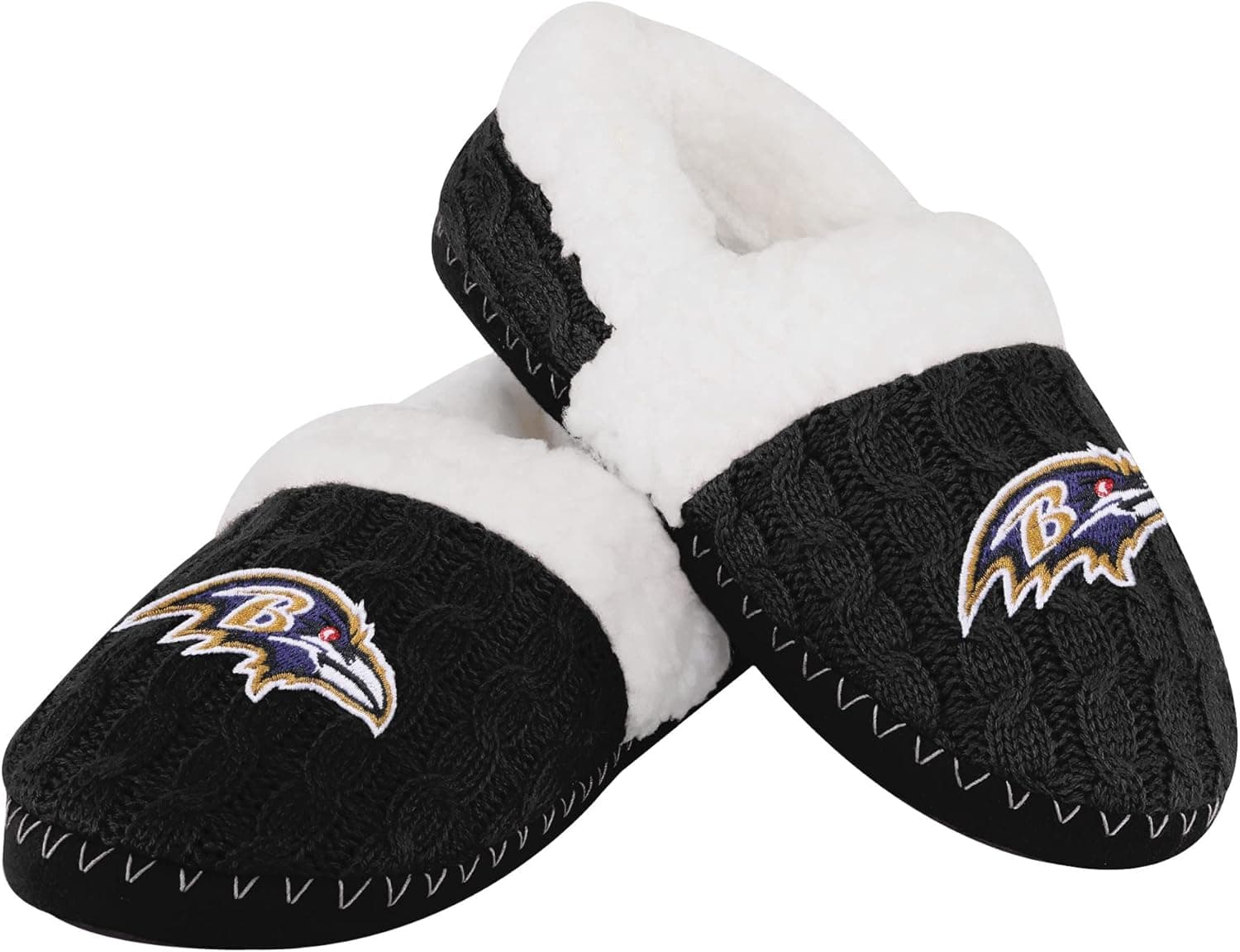 FOCO Womens NFL Team Color Moccasin Slippers