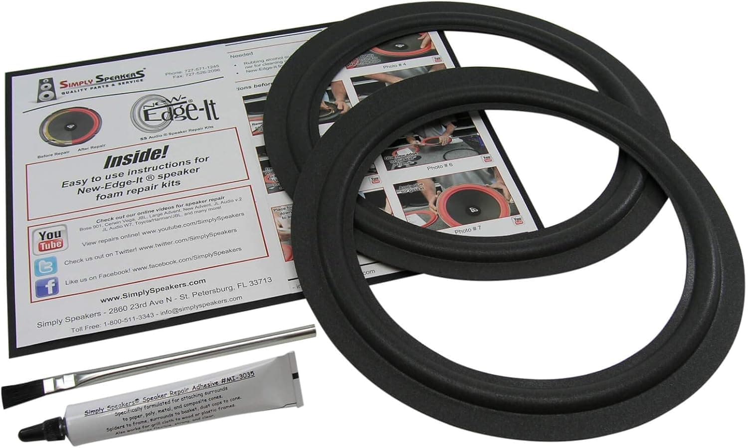 Bose 10 Inch Foam Speaker Repair Kit FSK-10F (Pair)