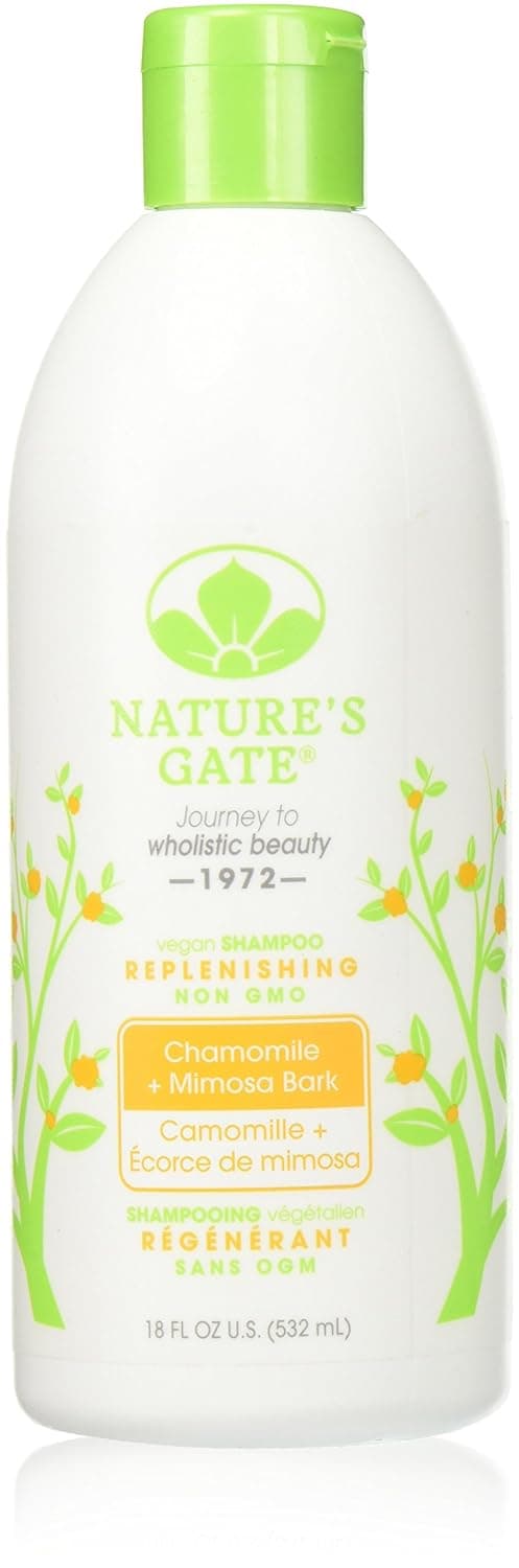 Nature's Gate Chamomile and Mimosa Bark Replenishing Shampoo, 18 Ounce (9532ml)