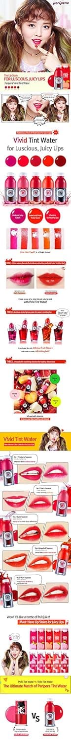 [Peripera] Vivid Tint Water 5.5ml #2 Peach Squeeze