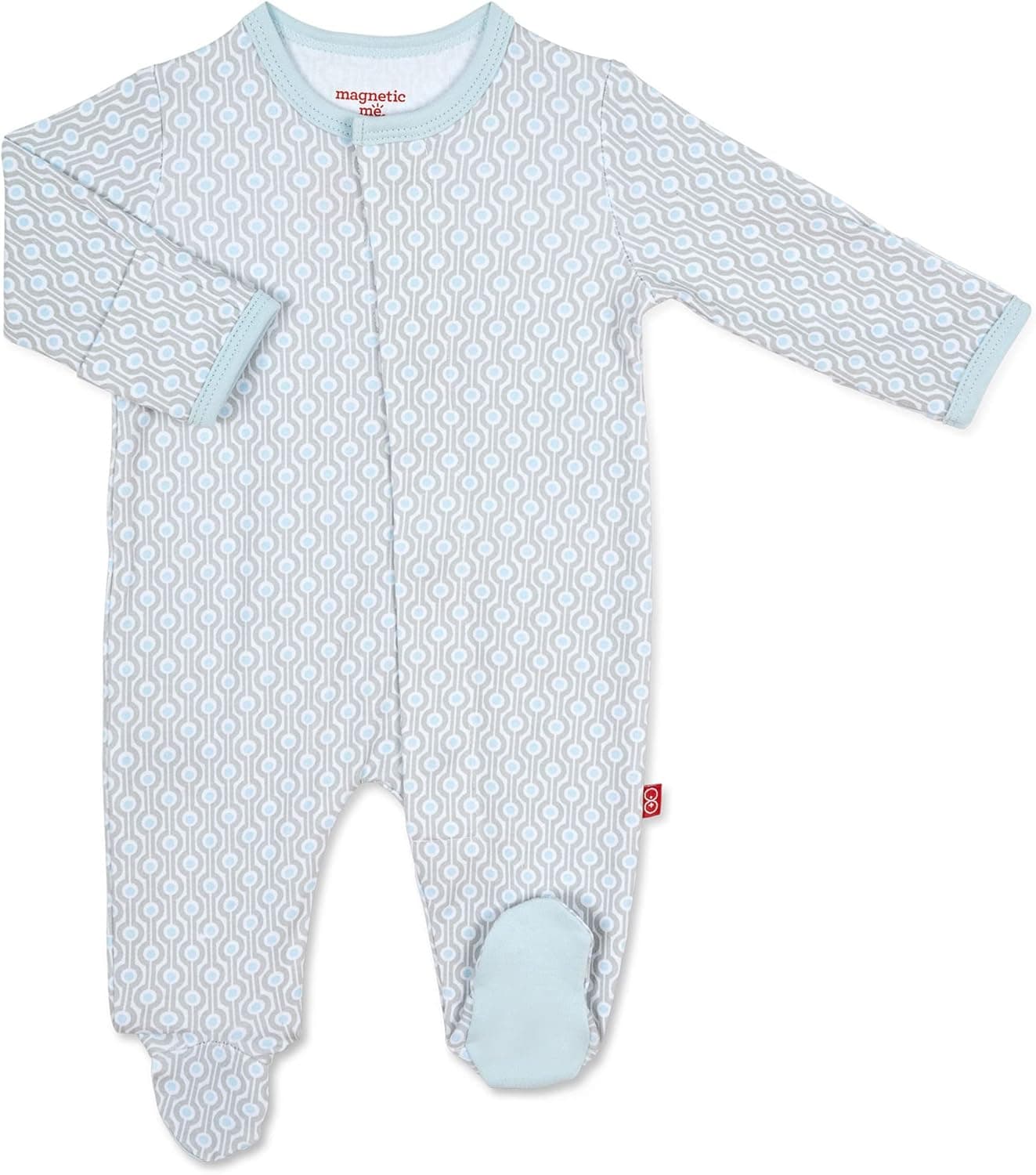 Magnificent Baby Baby Boys' Footies, Blue Mod Dot, Newborn (5-8 lb)