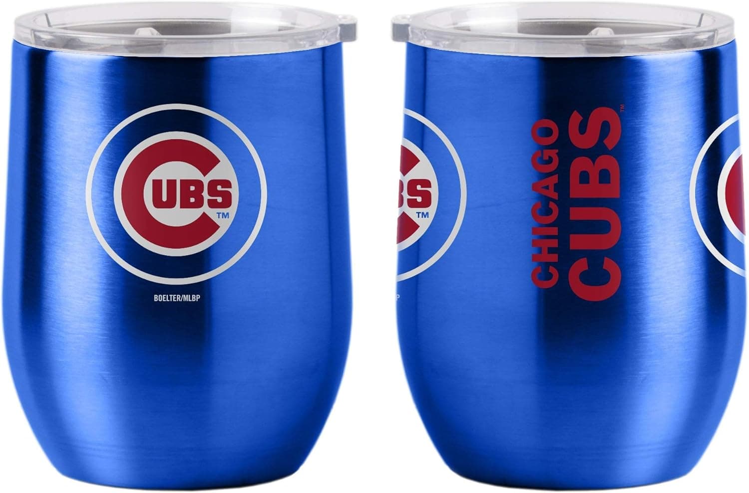 Boelter Brands MLB Chicago Cubs Drink Tumbler Steel 16 Curved, Team Colors, One Size
