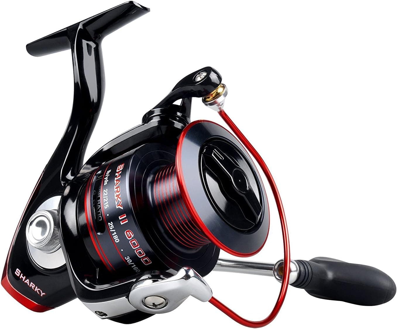 Ecooda Hornet Series Premium Heavy Duty Spinning Reel Waterproof Metal Body Big Game Open Face Fishing Reel Great for Saltwater & Freshwater Fishing (HS15000)